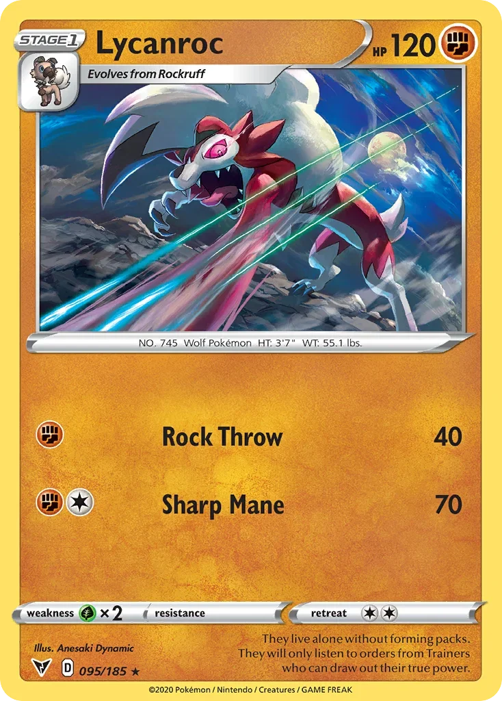 095/185 from Vivid Voltage Rare Pokemon Card