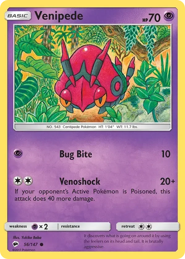 56/147 from Burning Shadows Common Pokemon Card