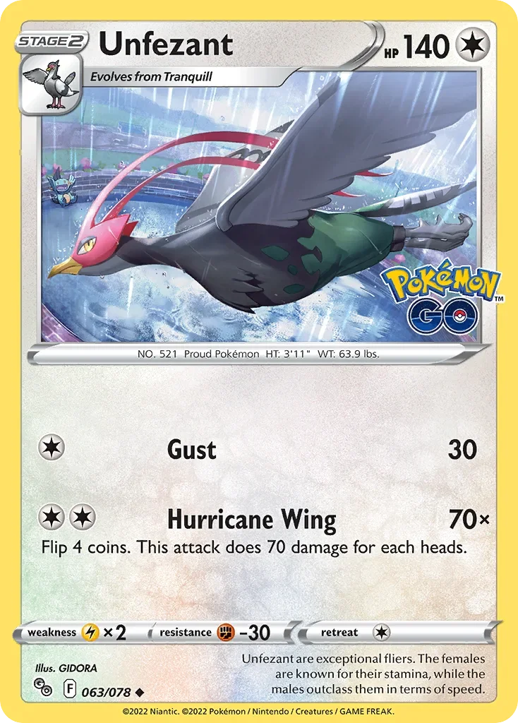 063/078 from Pokemon GO Uncommon Pokemon Card