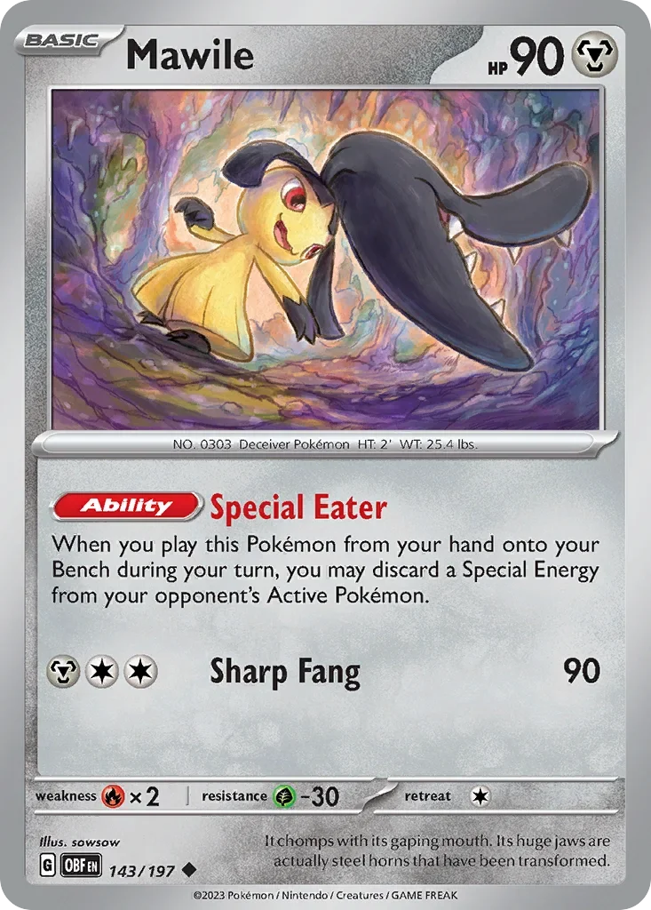 143/197 from Obsidian Flames Uncommon Pokemon Card