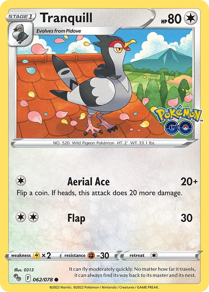 062/078 from Pokemon GO Common Pokemon Card