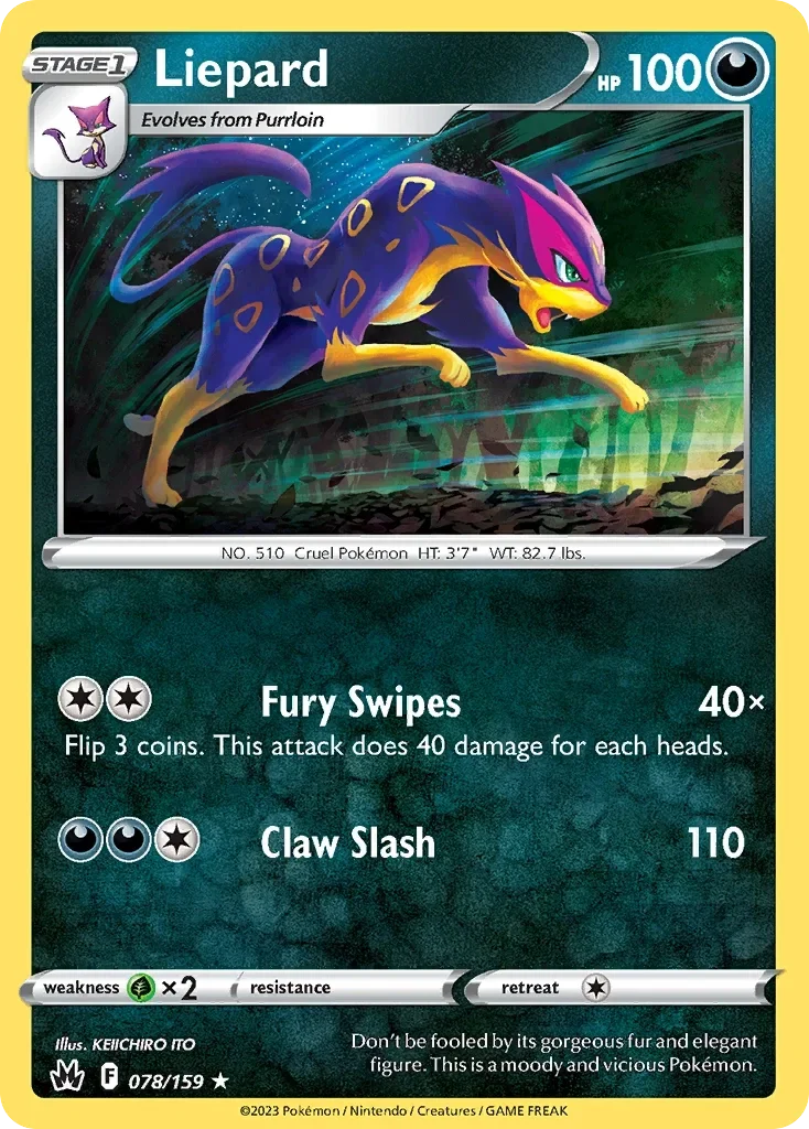 078/159 from Crown Zenith Rare Pokemon Card