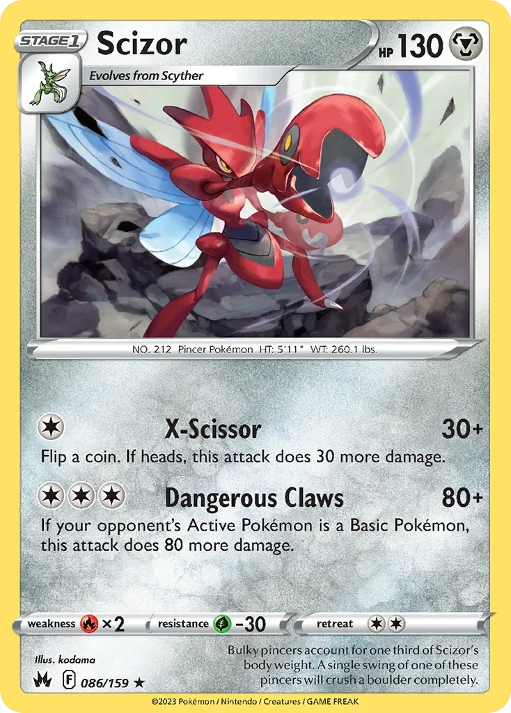 086/159 from Crown Zenith Rare Pokemon Card