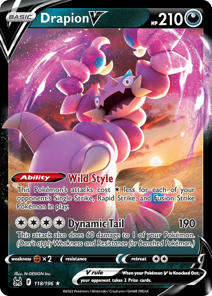 118/196 from Lost Origin Ultra Rare Pokemon Card