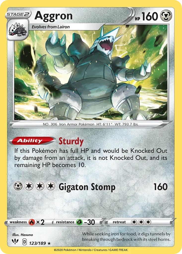 123/189 from Darkness Ablaze Holo Rare Pokemon Card
