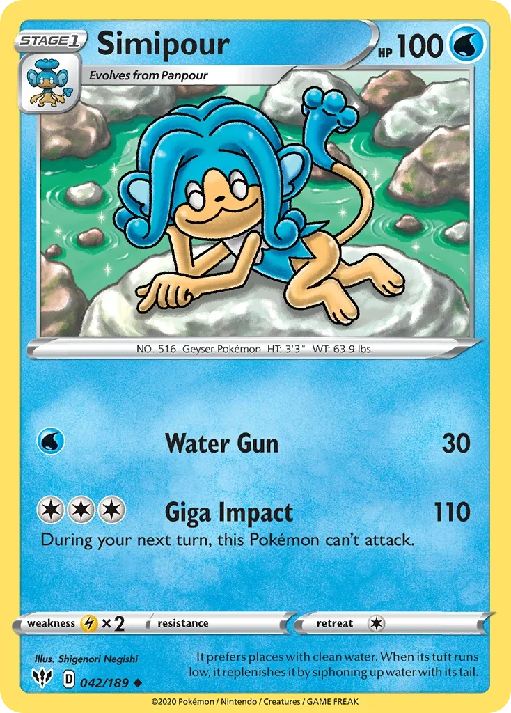 042/189 from Darkness Ablaze Uncommon Pokemon Card