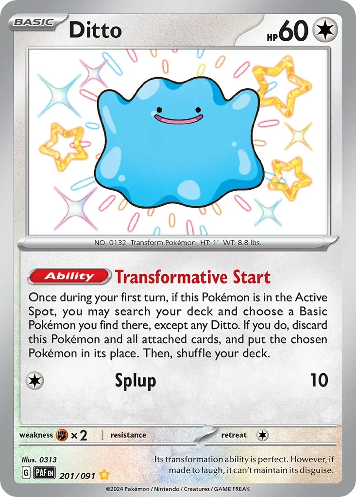 201/091 from Paldean Fates Shiny Rare Pokemon Card