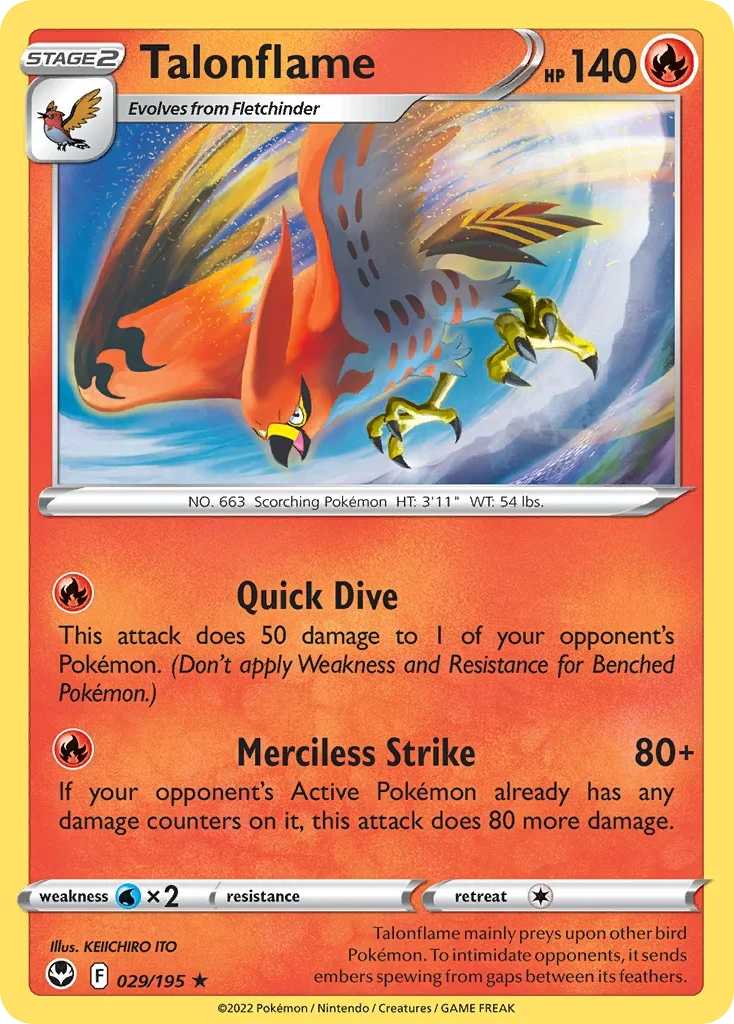 029/195 from Silver Tempest Rare Pokemon Card