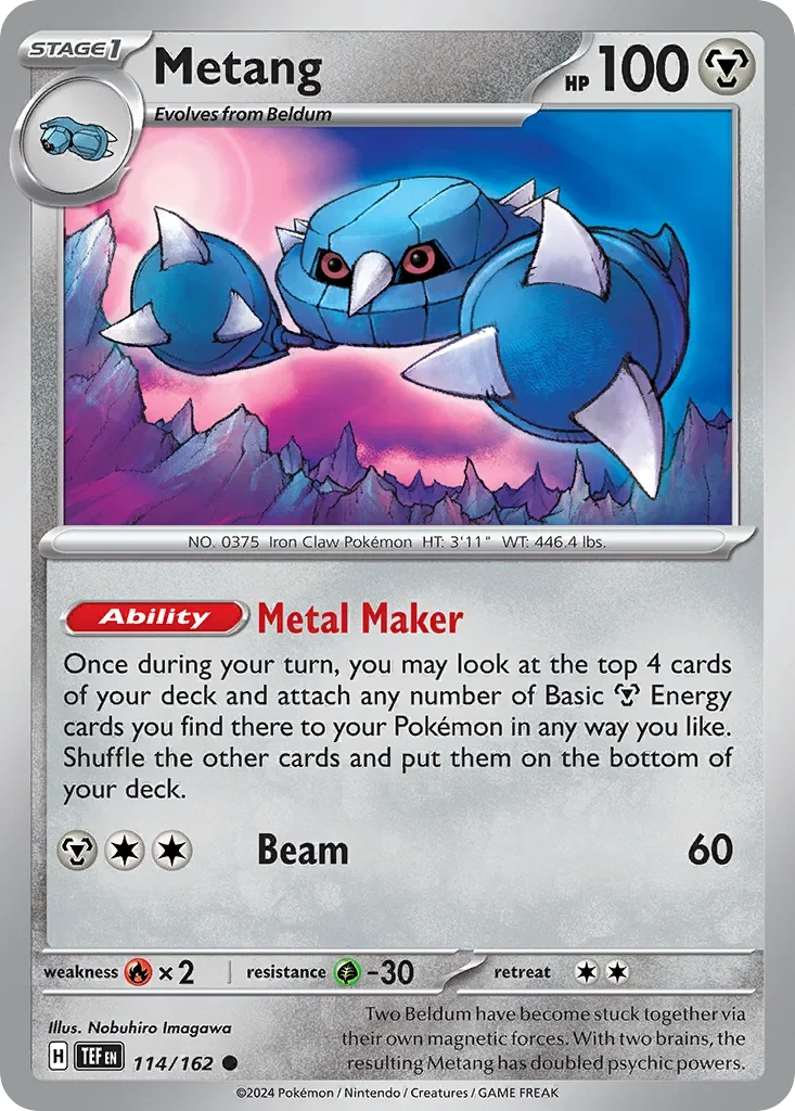 114/162 from Temporal Forces Common Pokemon Card