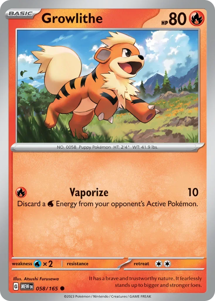058/165 from 151 Common Pokemon Card