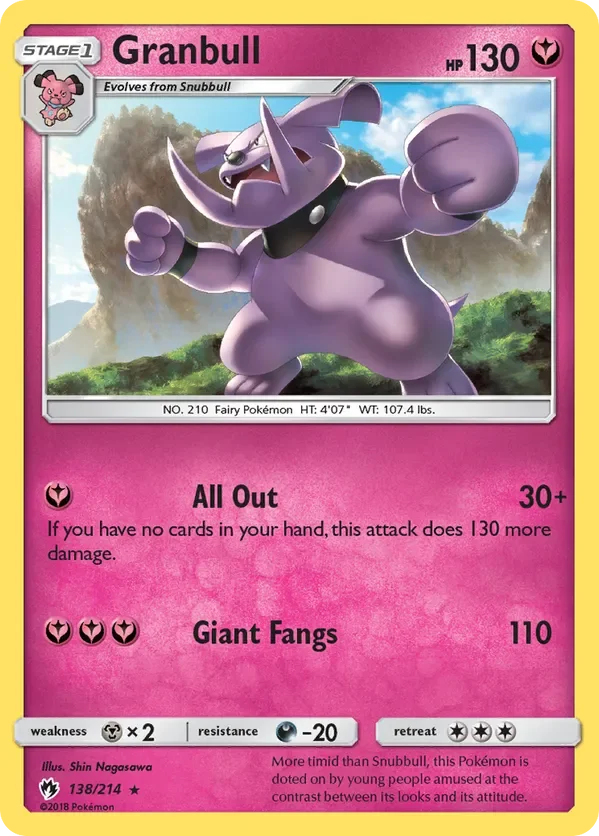 138/214 from Lost Thunder Rare Pokemon Card