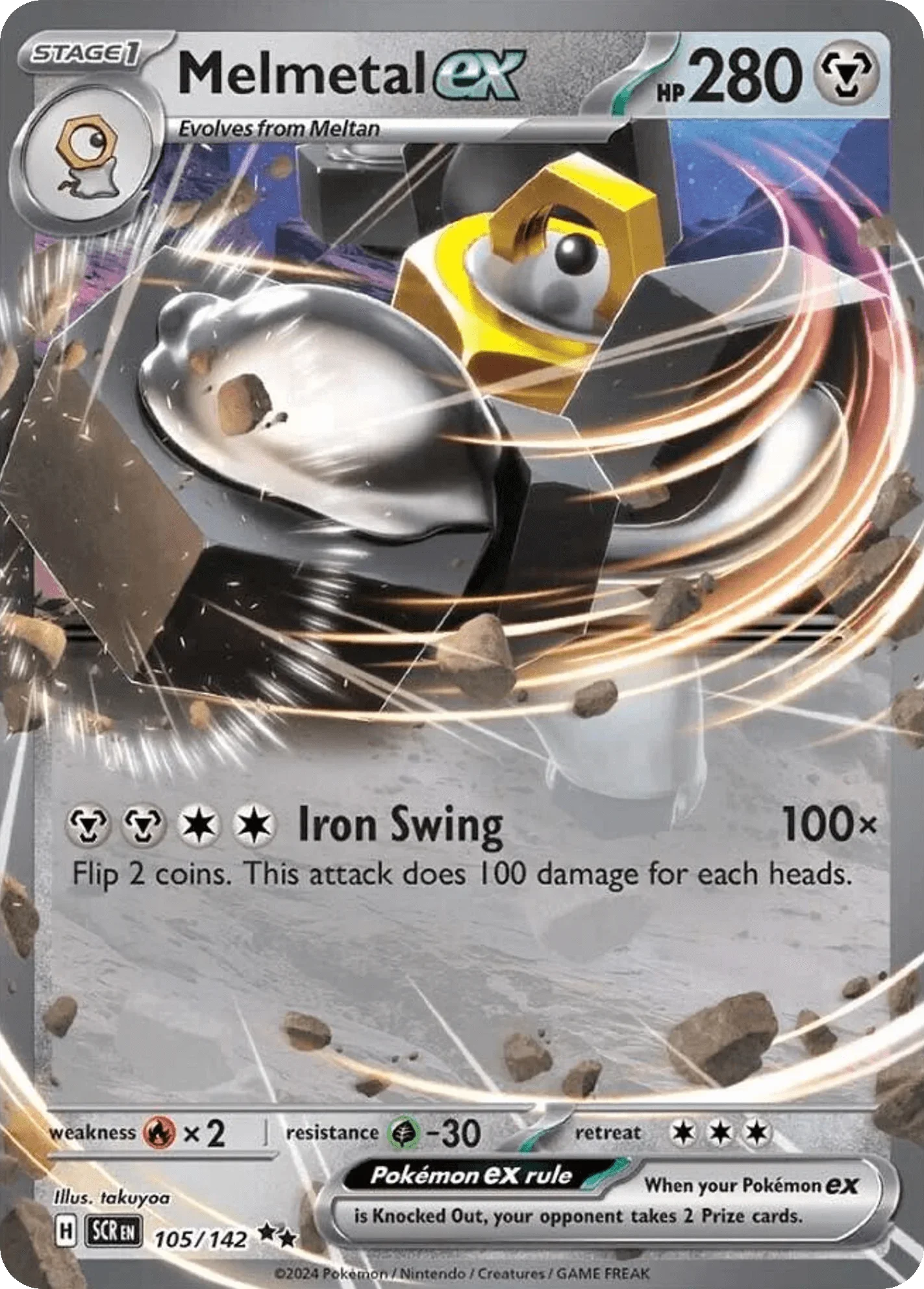 105/142 from Stellar Crown Card List Double Rare Pokemon Card