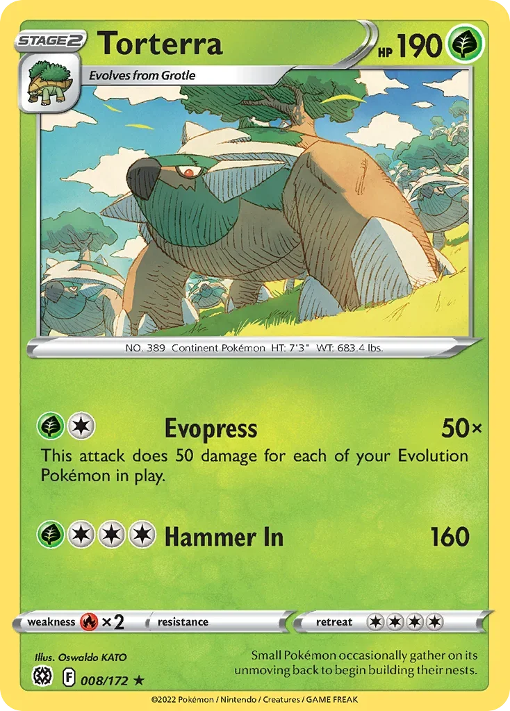 008/172 from Brilliant Stars Holo Rare Pokemon Card