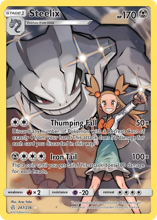 247/236 Steelix Secret Character Rare Pokemon Card