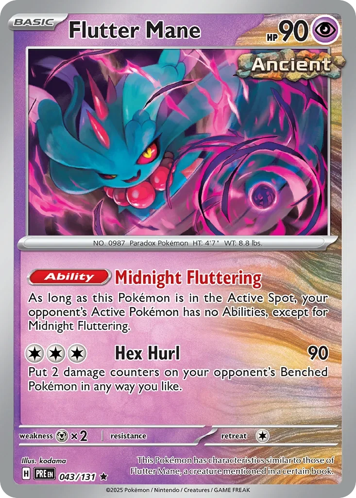 043/131 from Prismatic Evolutions Card List Rare Pokemon Card