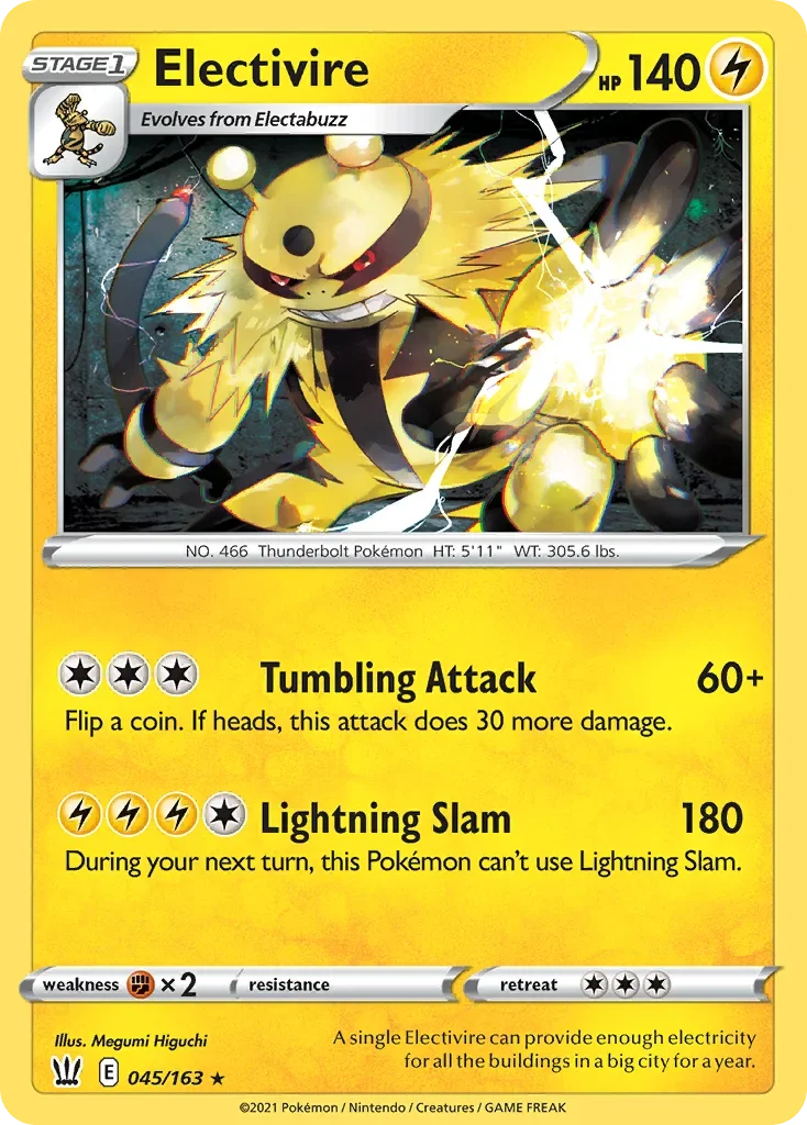 045/163 from Battle Styles Rare Pokemon Card