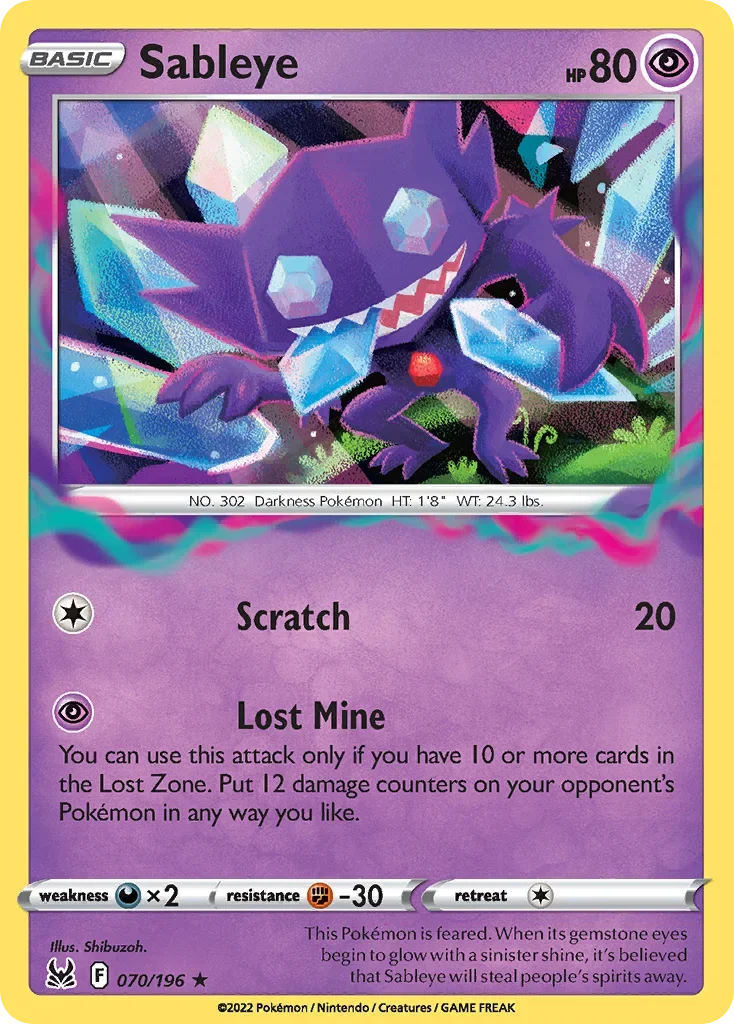 070/196 from Lost Origin Holo Rare Pokemon Card