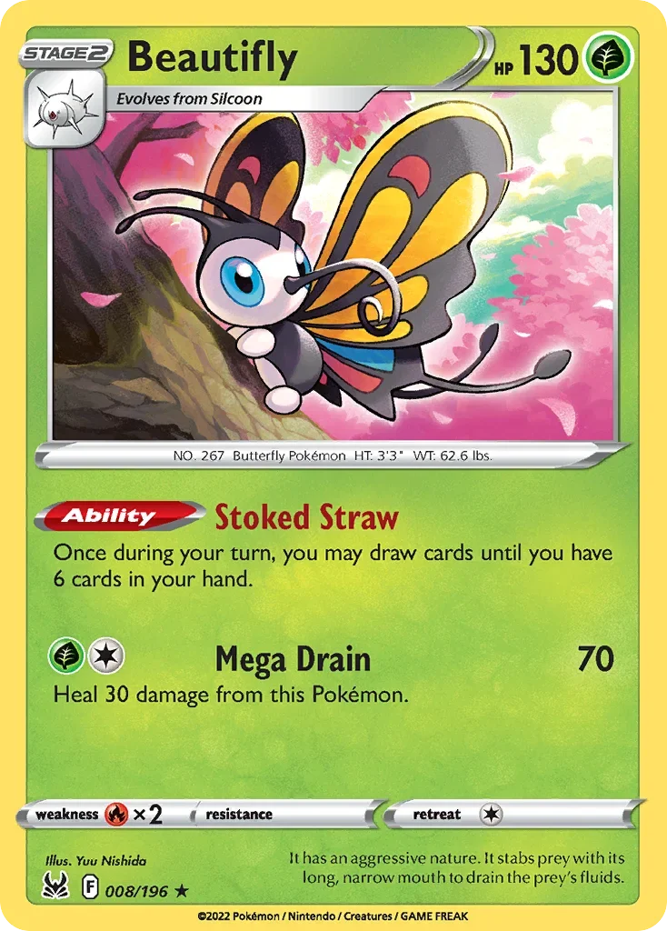 008/196 from Lost Origin Holo Rare Pokemon Card