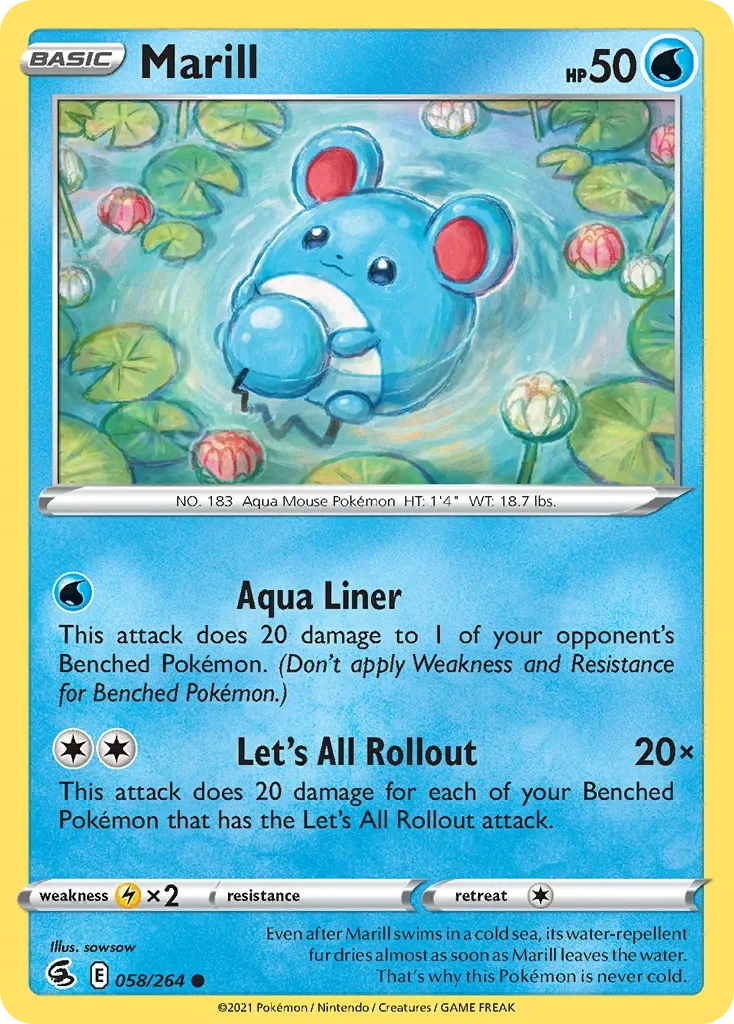 058/264 from Fusion Strike Common Pokemon Card