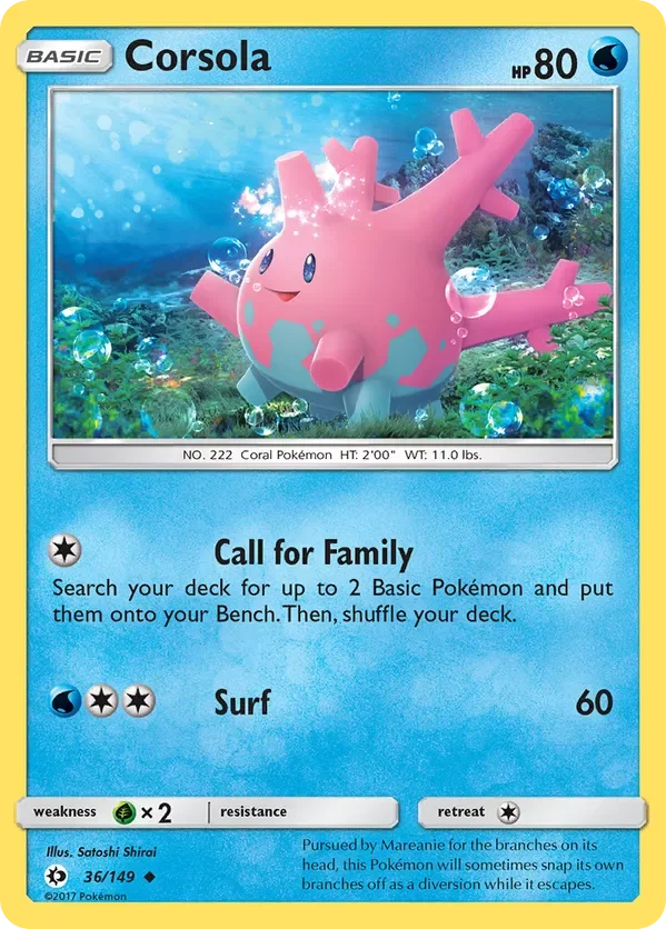 36/149 from Sun & Moon Base Uncommon Pokemon Card