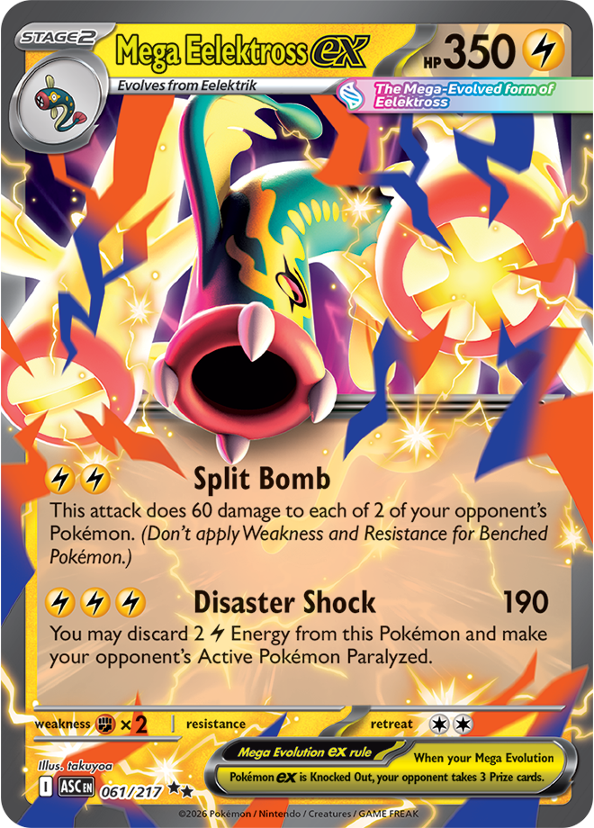 061/217 Lt. Surge's Magneton ex from Ascended Heroes double-rare