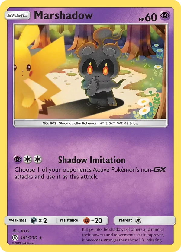 103/236 Marshadow Rare Pokemon Card