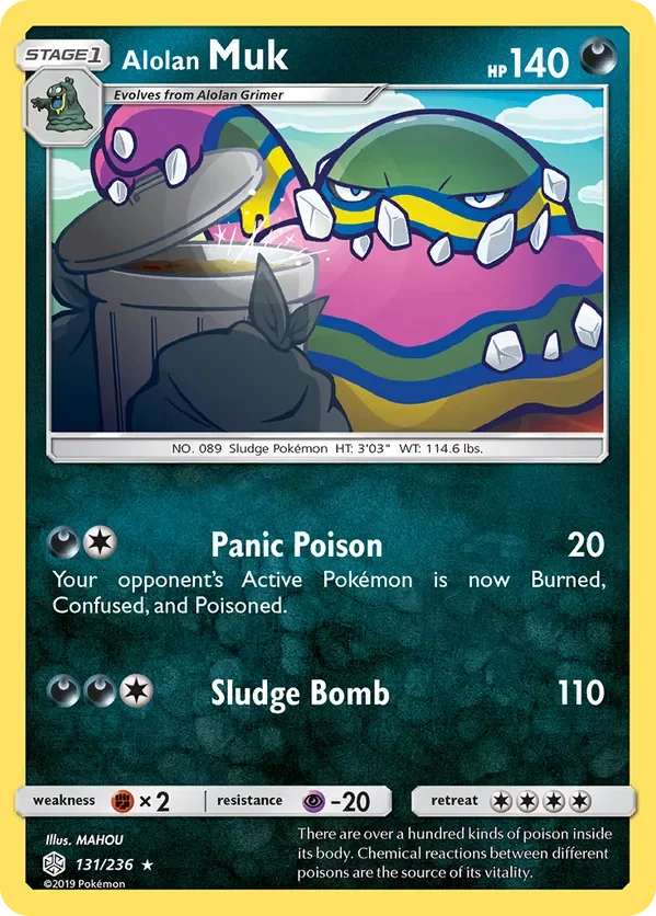 131/236 Alolan Muk Rare Pokemon Card