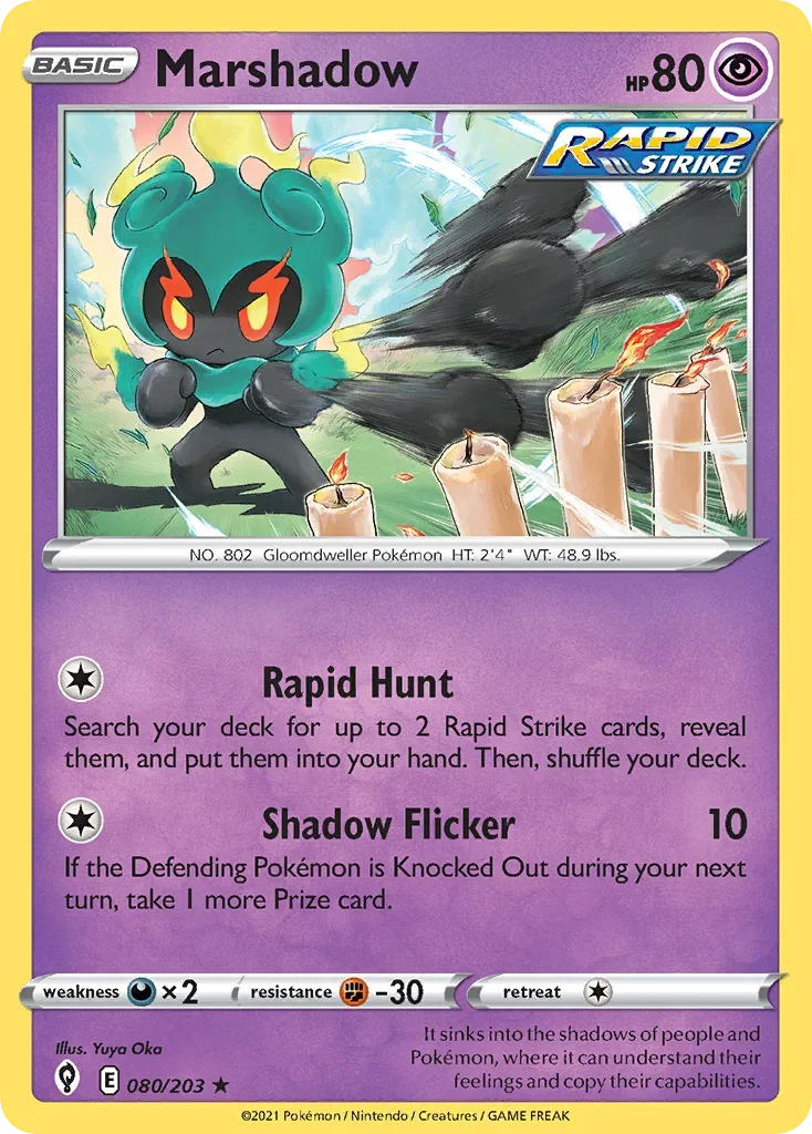 080/203 from Evolving Skies Holo Rare Pokemon Card