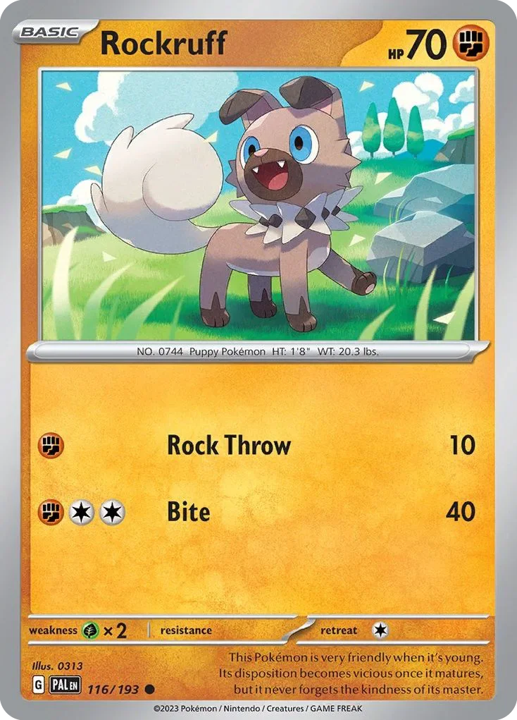116/193 from Paldea Evolved Common Pokemon Card
