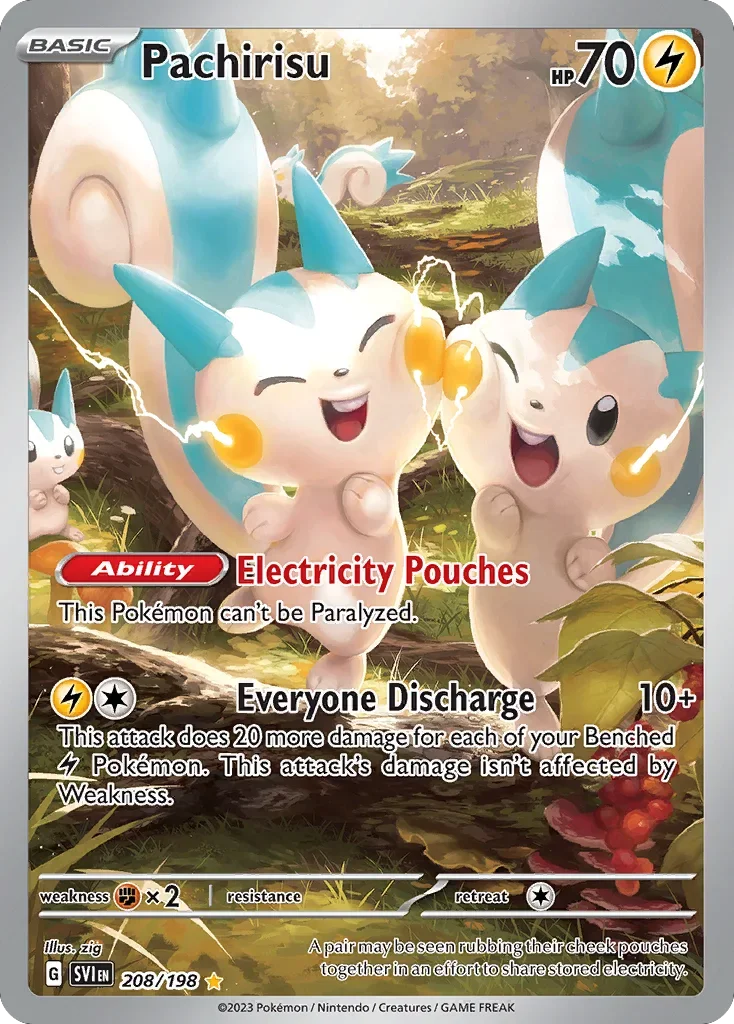 208/198 from Scarlet & Violet Illustration Rare Pokemon Card