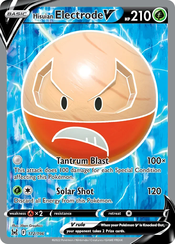 172/196 from Lost Origin Ultra Rare Pokemon Card