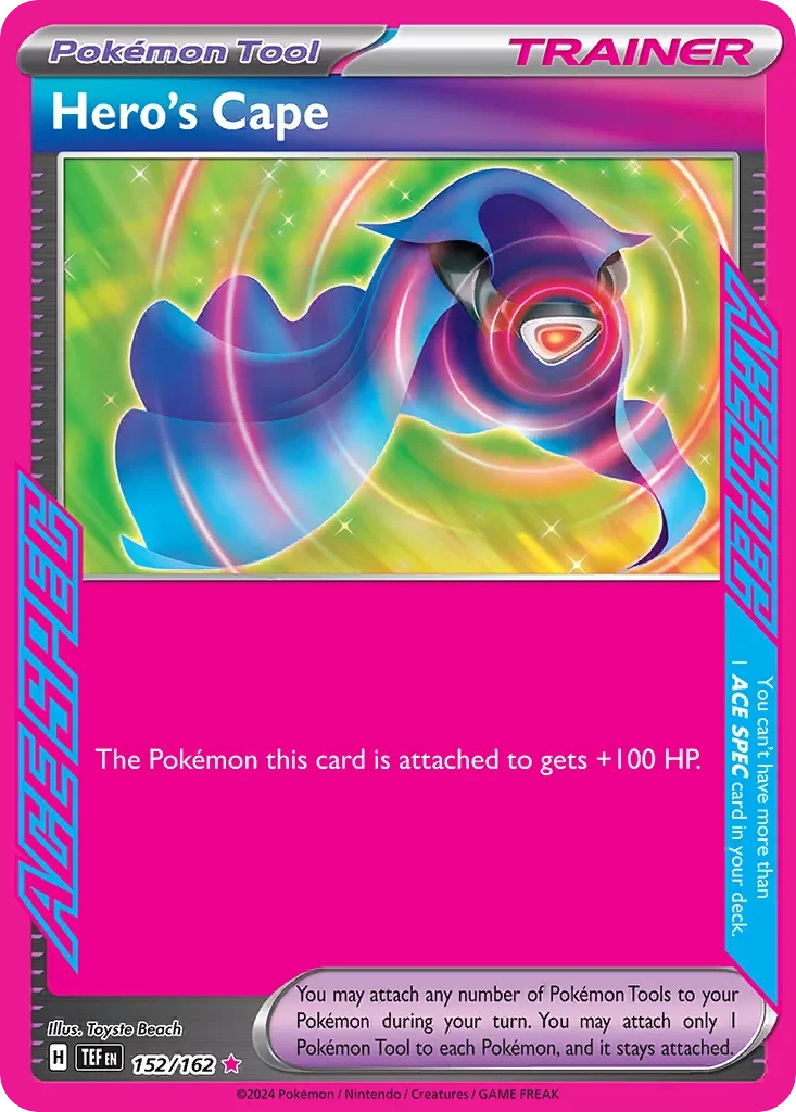 152/162 from Temporal Forces ACE SPEC Rare Pokemon Card