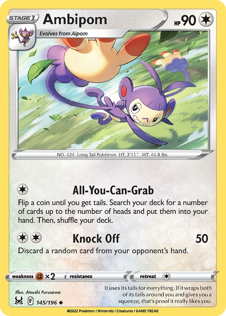 145/196 from Lost Origin Uncommon Pokemon Card