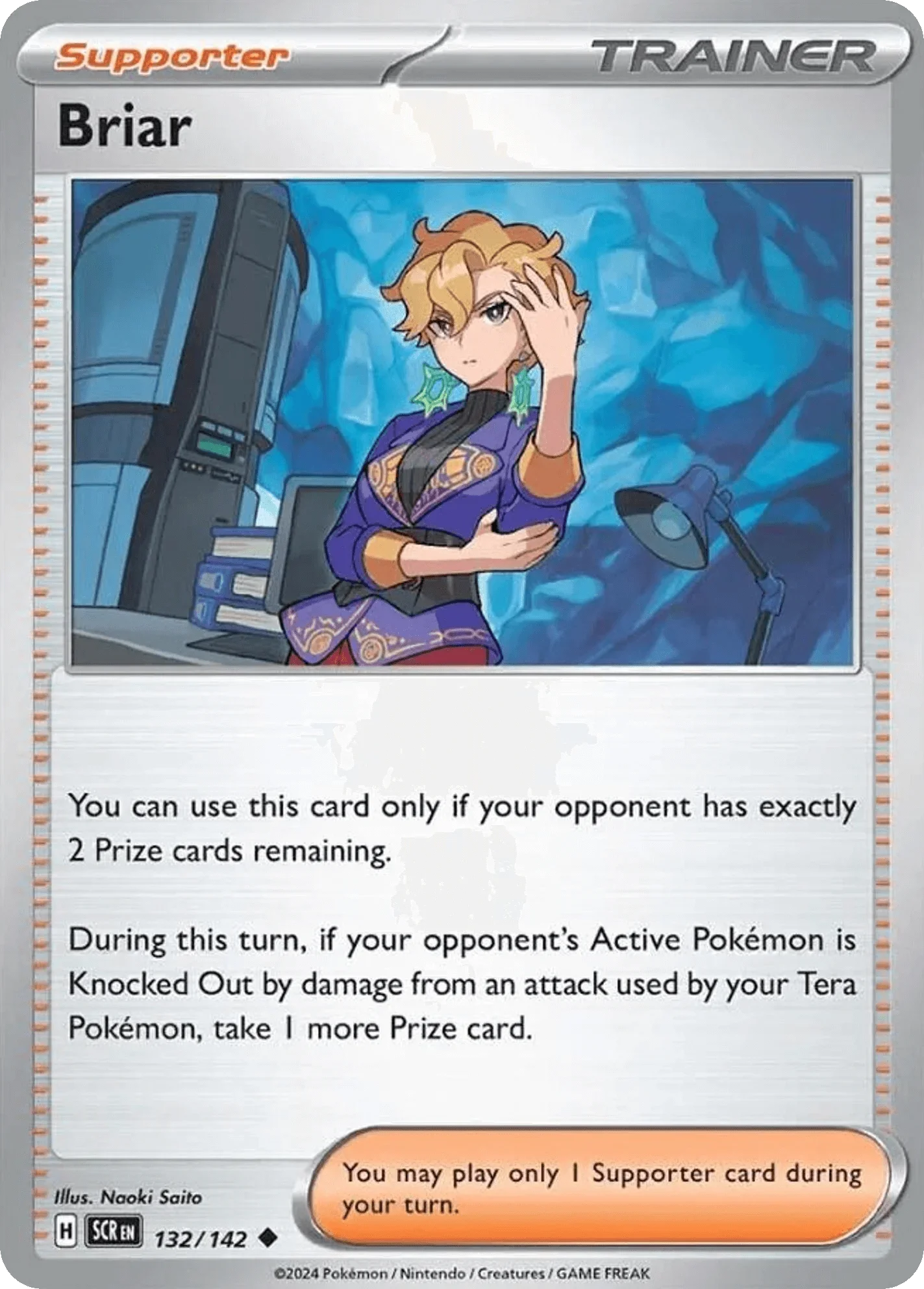 132/142 from Stellar Crown Card List Uncommon Pokemon Card