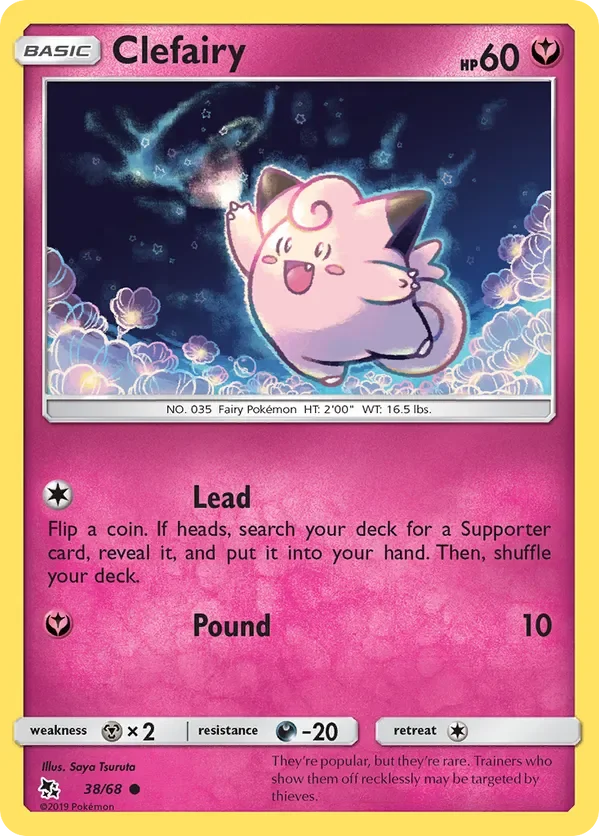 38/68 Clefairy Common Pokemon Card