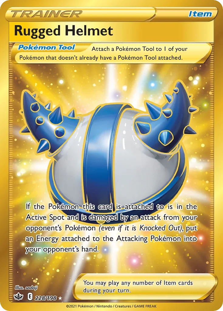 228/198 from Chilling Reign Gold Secret Rare Trainer Card