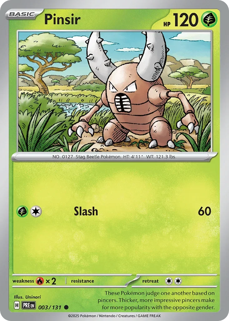 003/131 from Prismatic Evolutions Card List Common Pokemon Card