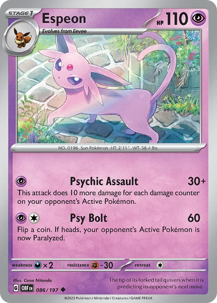 086/197 from Obsidian Flames Uncommon Pokemon Card
