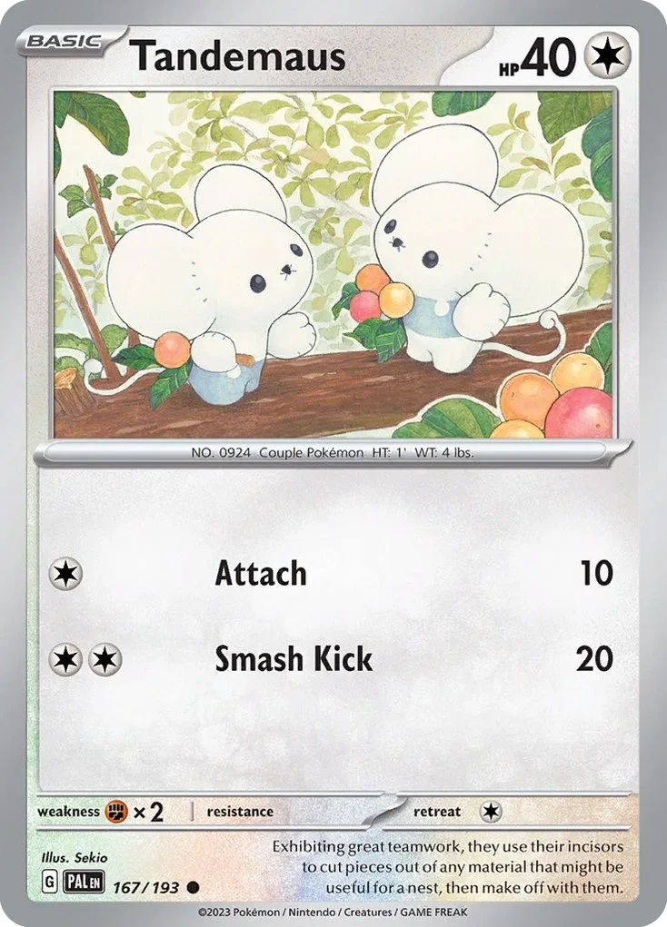 167/193 from Paldea Evolved Common Pokemon Card