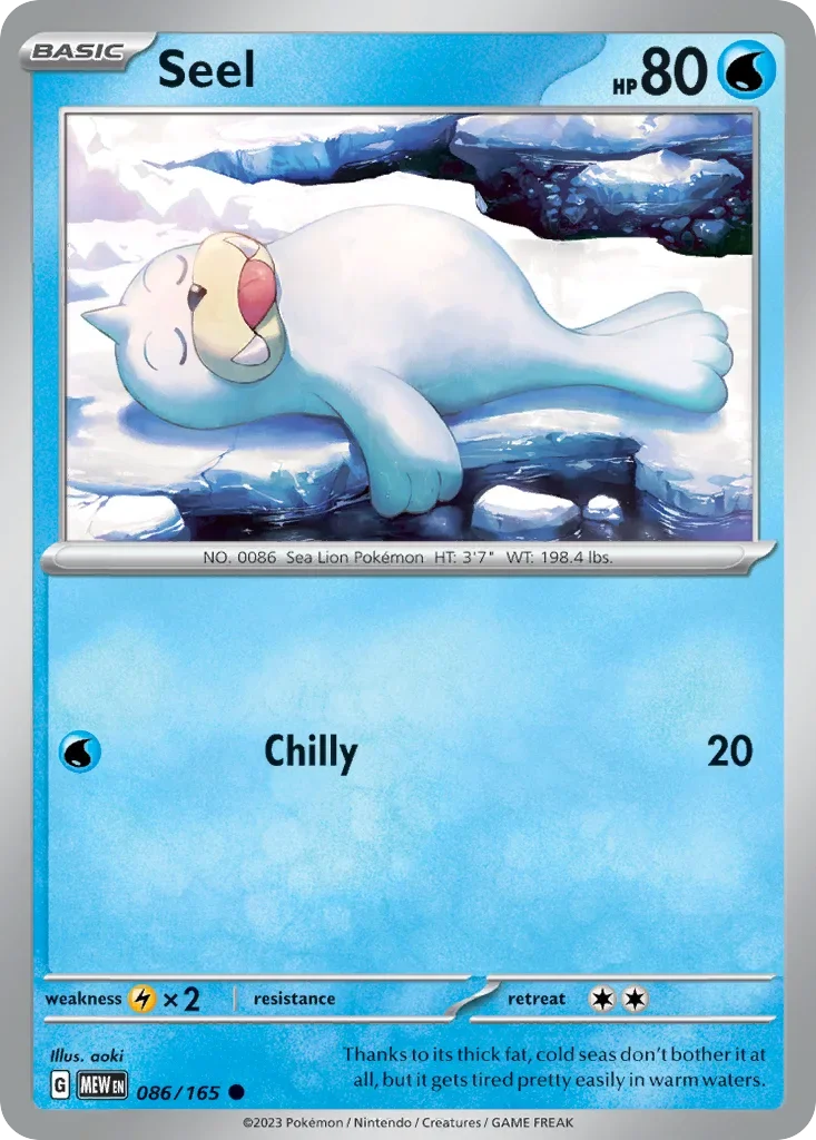 086/165 from 151 Common Pokemon Card