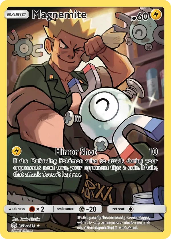 242/236 Magnemite Secret Character Rare Pokemon Card