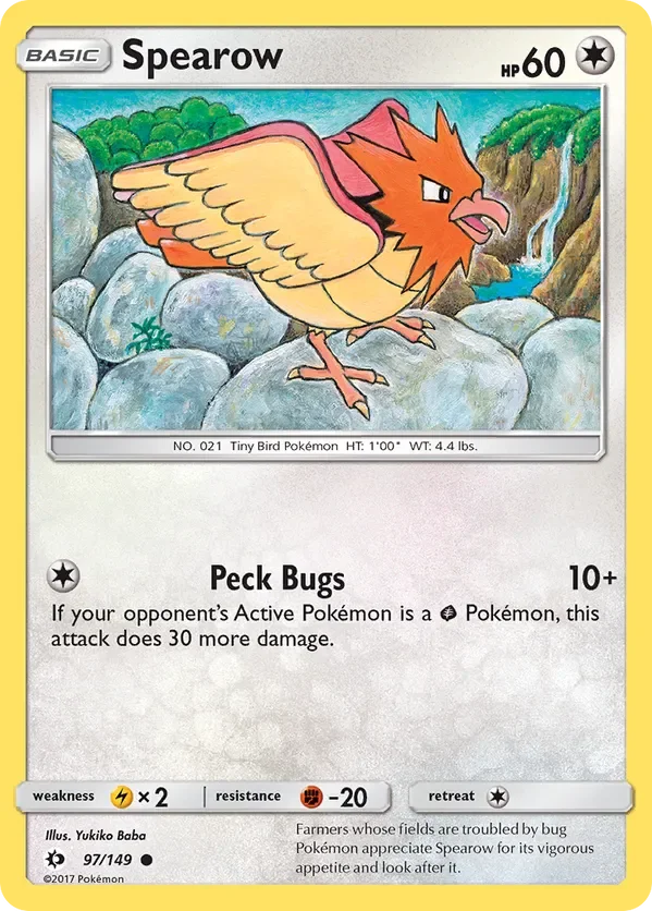 97/149 from Sun & Moon Base Common Pokemon Card