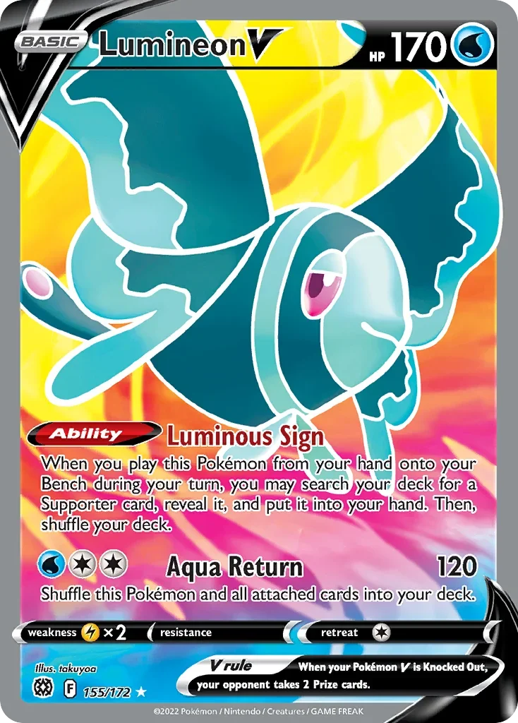 155/172 from Brilliant Stars Full Art Pokemon Card