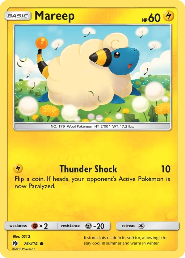 76/214 from Lost Thunder Common Pokemon Card