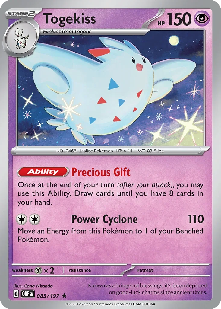 085/197 from Obsidian Flames Rare Pokemon Card
