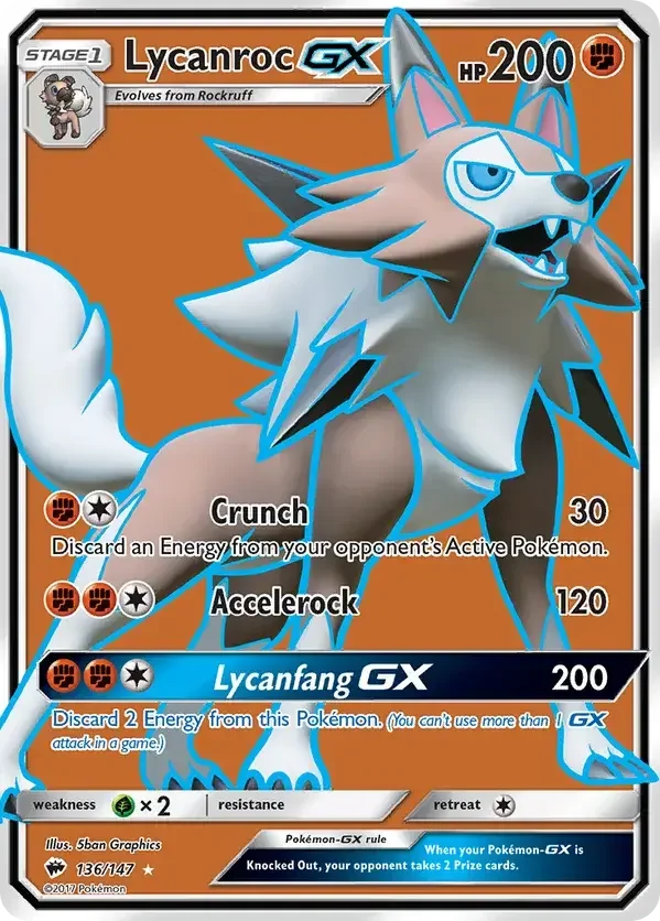 136/147 from Burning Shadows Full Art Pokemon Card