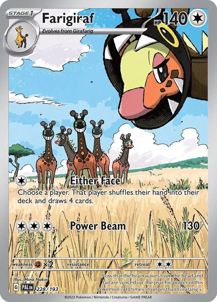 228/193 from Paldea Evolved Illustration Rare Pokemon Card