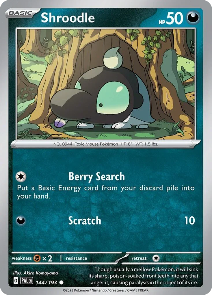 144/193 from Paldea Evolved Common Pokemon Card