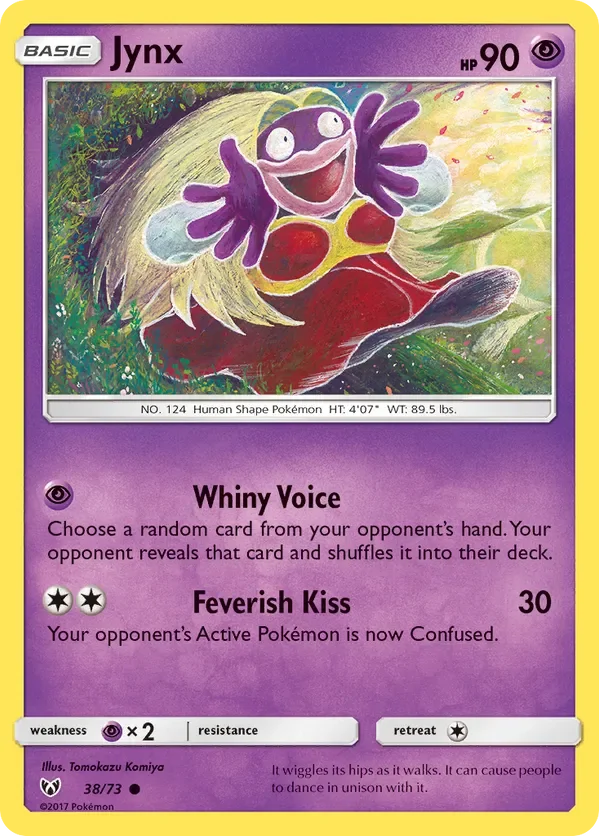 38/73 from Shining Legends Common Pokemon Card