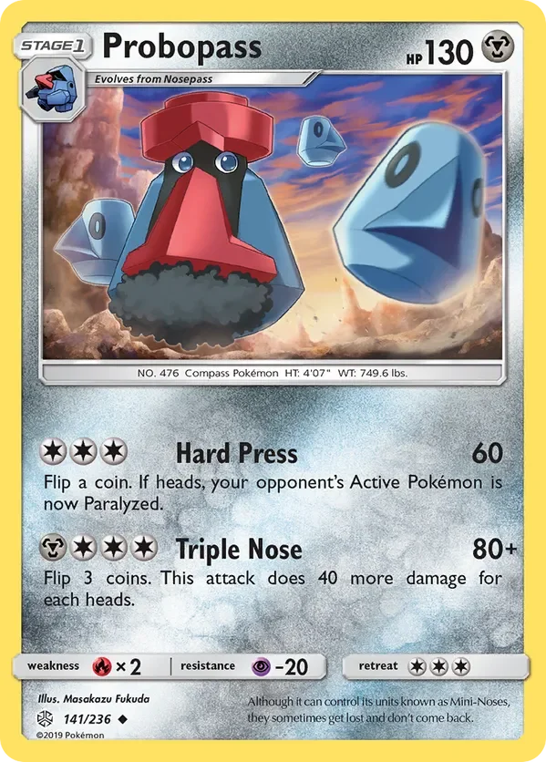 141/236 Probopass Uncommon Pokemon Card